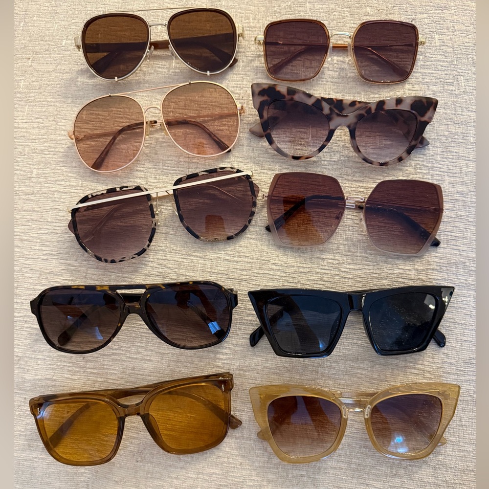 Lot of 10 Free People sunglasses